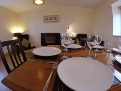 Dining room at Machair Cottage
