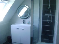 Bathroom at Machair Cottage, Heanish, Tiree