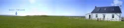 Holiday cottage in Tiree with sea views